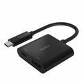 Belkin USB-C to HDMI Adapter + Charging (4K UHD Video Support, Power Passthrough up to 60W for Connected Devices)