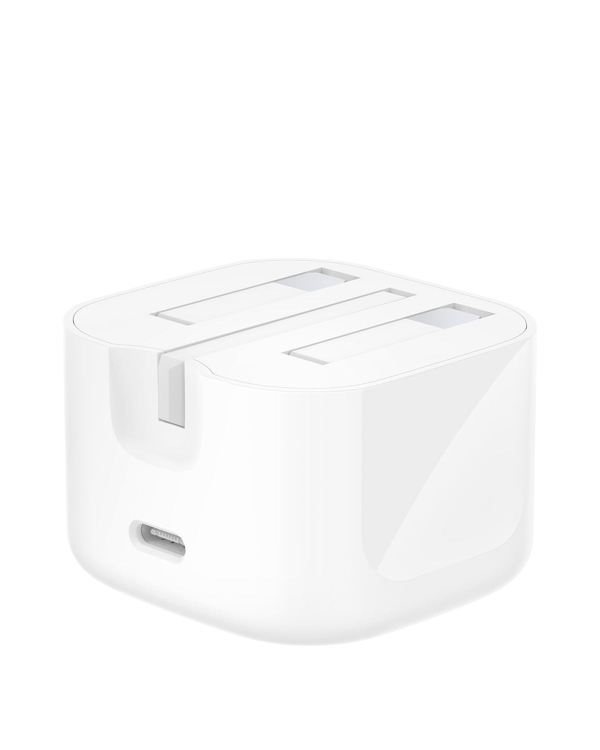 Belkin BoostCharge Compact Wall Charger 30W, Travel-friendly USB-C Power Delivery Fast Charging for Apple iPhone, iPad, AirPods, Tablet & More with USB-C to Lightning Cable - White