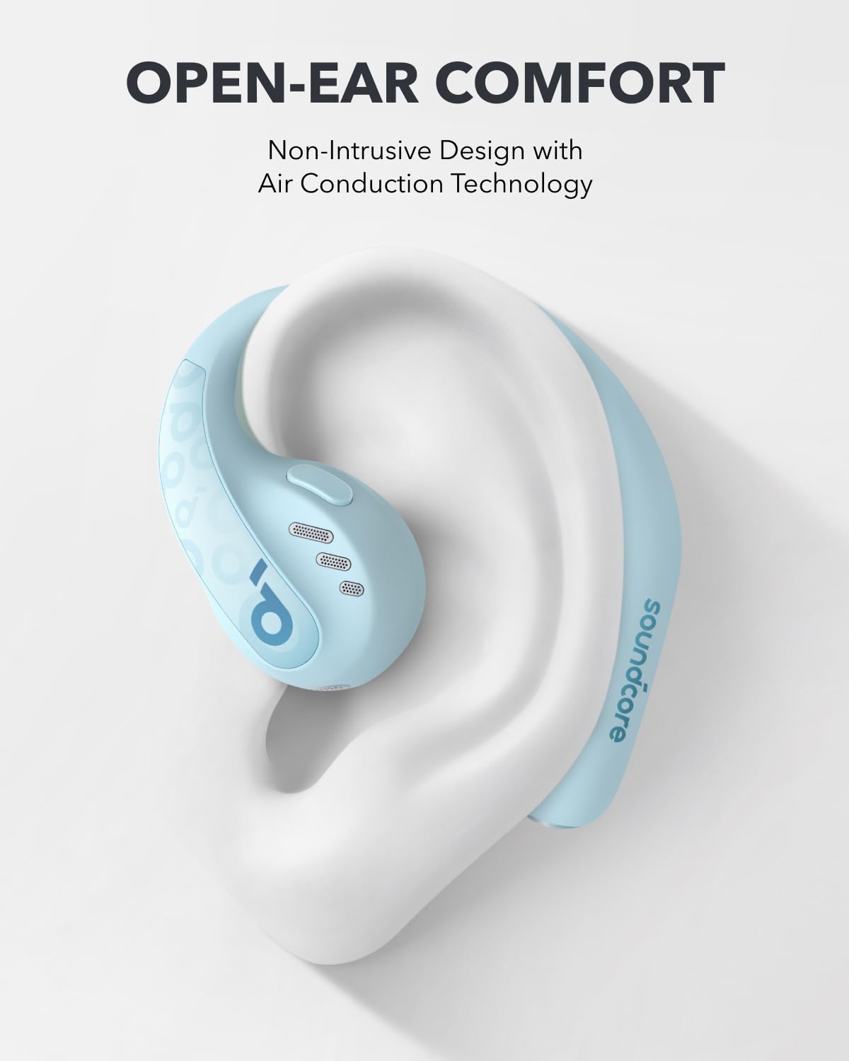 soundcore by Anker AeroFit Pro Open-Ear Headphones, Ultra Comfort, Secure Fit, Ergonomic Design, Rich Sound with LDAC, Bluetooth 5.3, IPX5 Water-Resistant, 46H Playtime, App Control, Wireless Earbuds