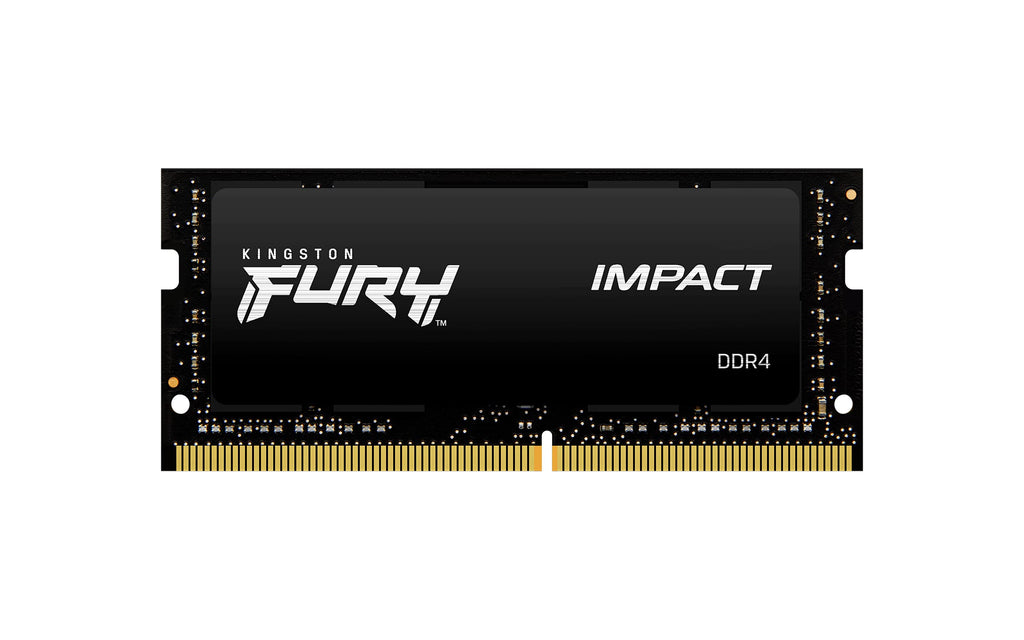 Kingston FURY Impact 64 GB (2 x 32 GB) 3200MHz DDR4 CL20 Laptop Memory Kit of 2 KF432S20IBK2/64, Black