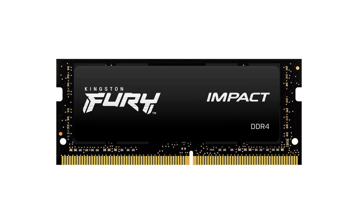 Kingston FURY Impact 64 GB (2 x 32 GB) 3200MHz DDR4 CL20 Laptop Memory Kit of 2 KF432S20IBK2/64, Black