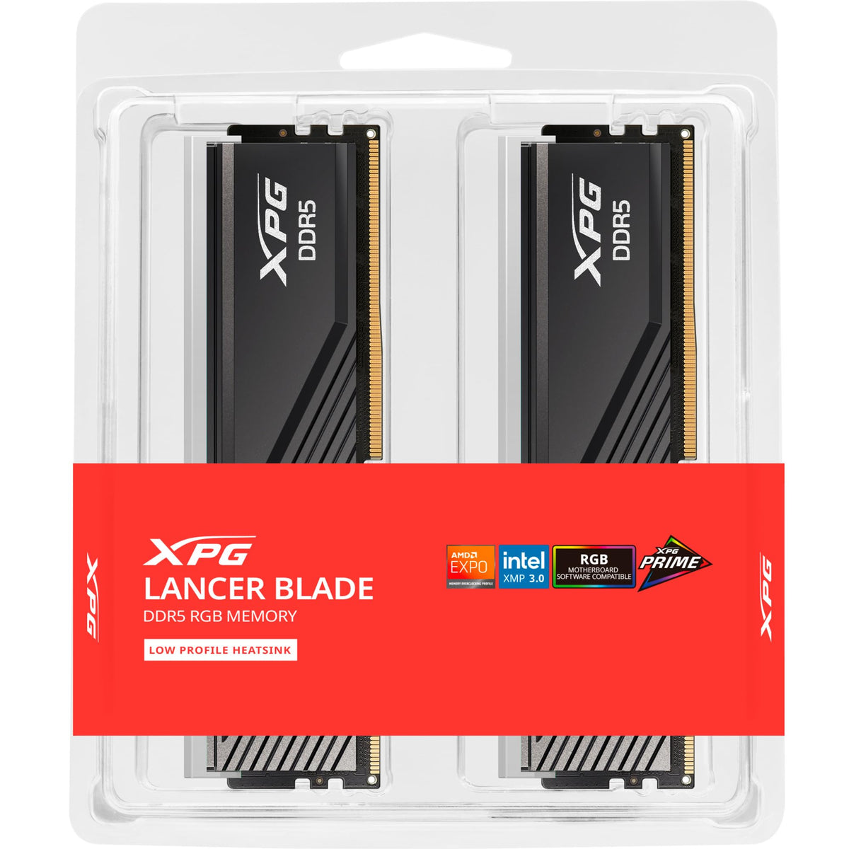 ADATA Xpg Lancer Blade Rgb 64Gb Kit 2 X 32Gb Ddr5 6000Mhz Cl30 1.35V Ecc Pmic Xm