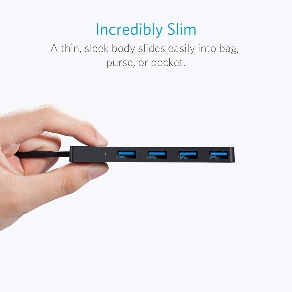 Anker ANK-HUB-A7516 USB Hub, 4 Ports, USB 3.0, Ultra Slim