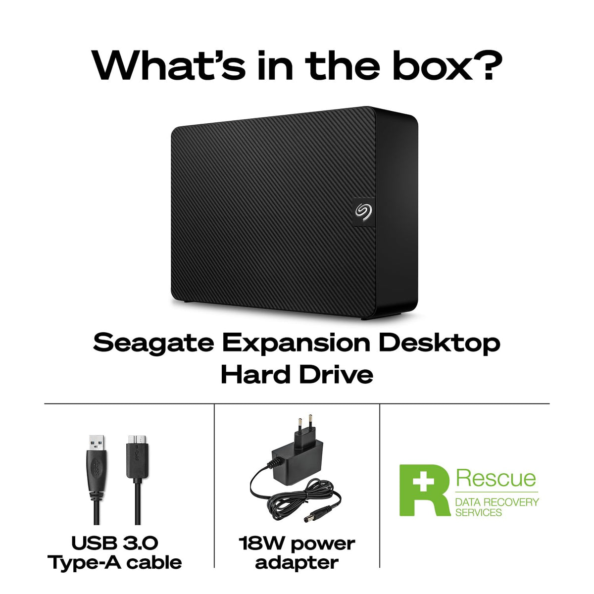Seagate 24TB Expansion Desktop Hard Drive | USB 3.0 (STKP24000400)