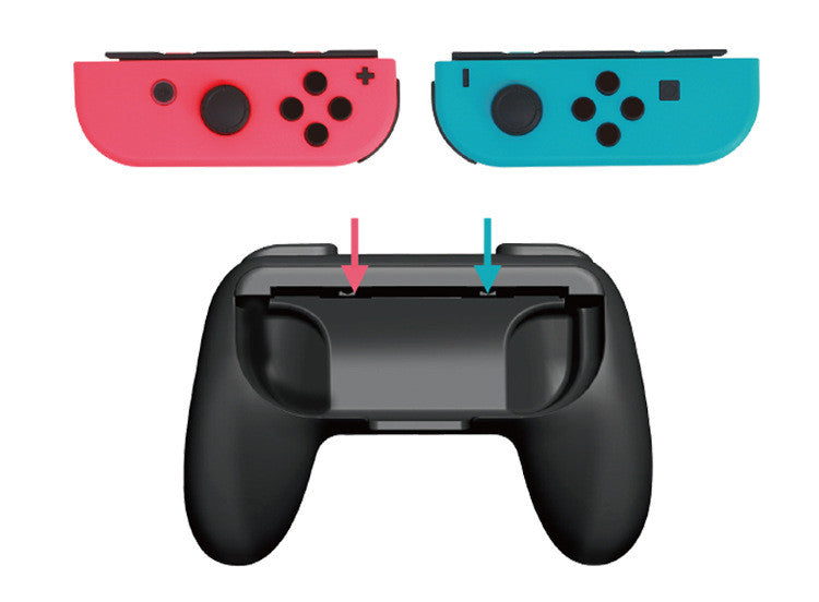 2 x Controller Remote dock Wheel Accessory Joy-Con Black / Red / Blue For Nintendo Switch Mario Car Racing Games (Joy-Con Case, Red & Blue)