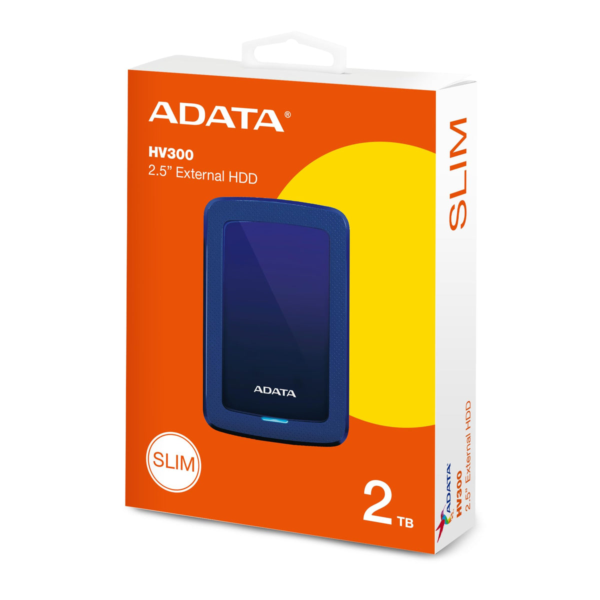ADATA HV300 2TB COLORBOX - AHV300-2TU31-CBL