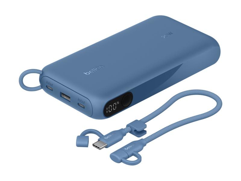 Belkin BoostCharge 20000mAh Power Bank with Digital Battery Display - Blue