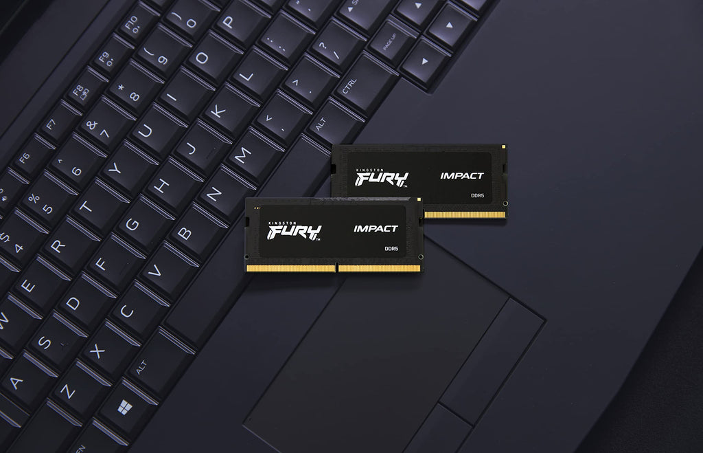 Kingston Fury Impact PnP 32GB (2x16GB) 5600MT/S DDR5 CL40 SODIMM Notebook Gaming Memory Kit of 2 - KF556S40IBK2-32
