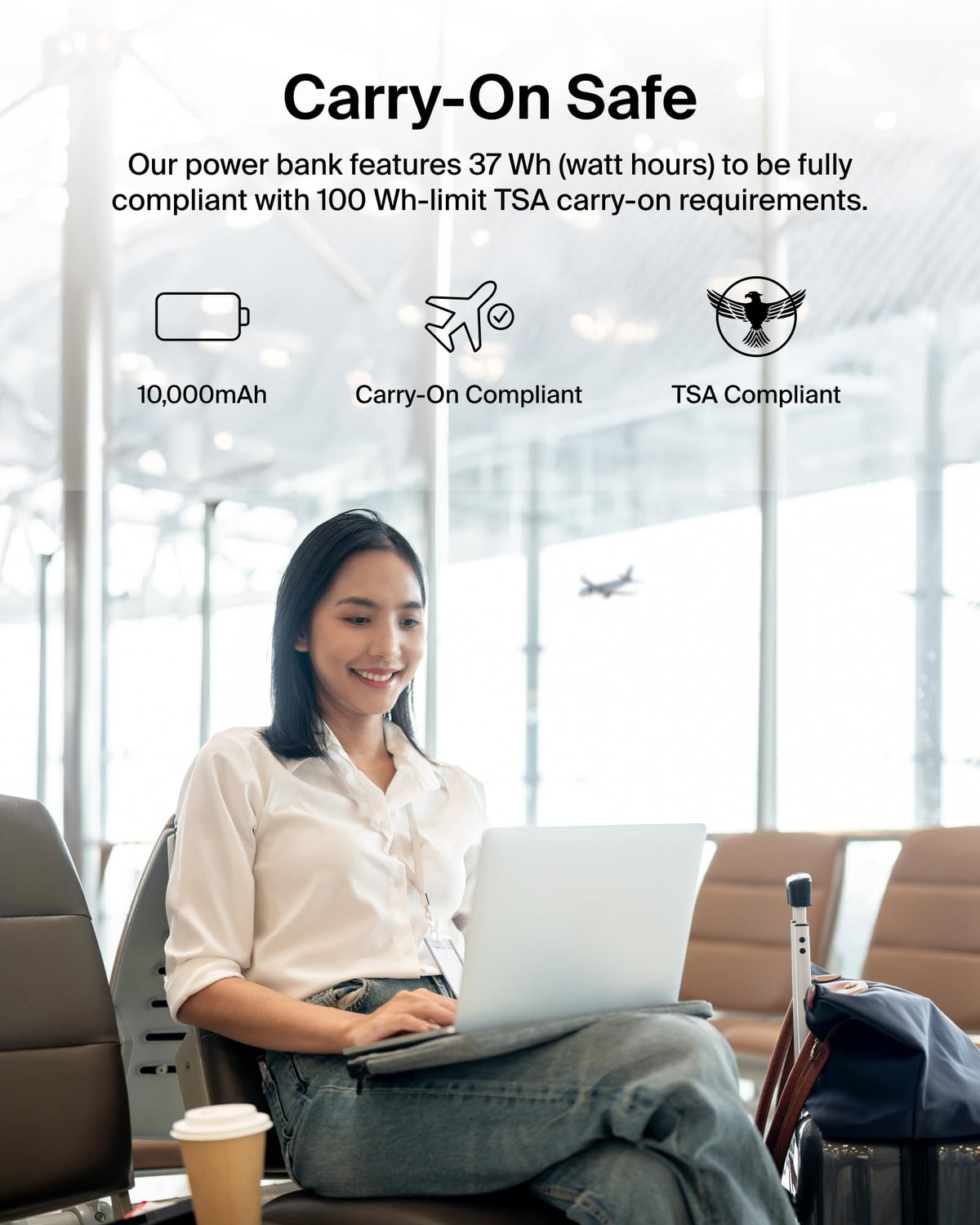Belkin BoostCharge 10000mAh Power Bank with Integrated USB-C Cable - Black