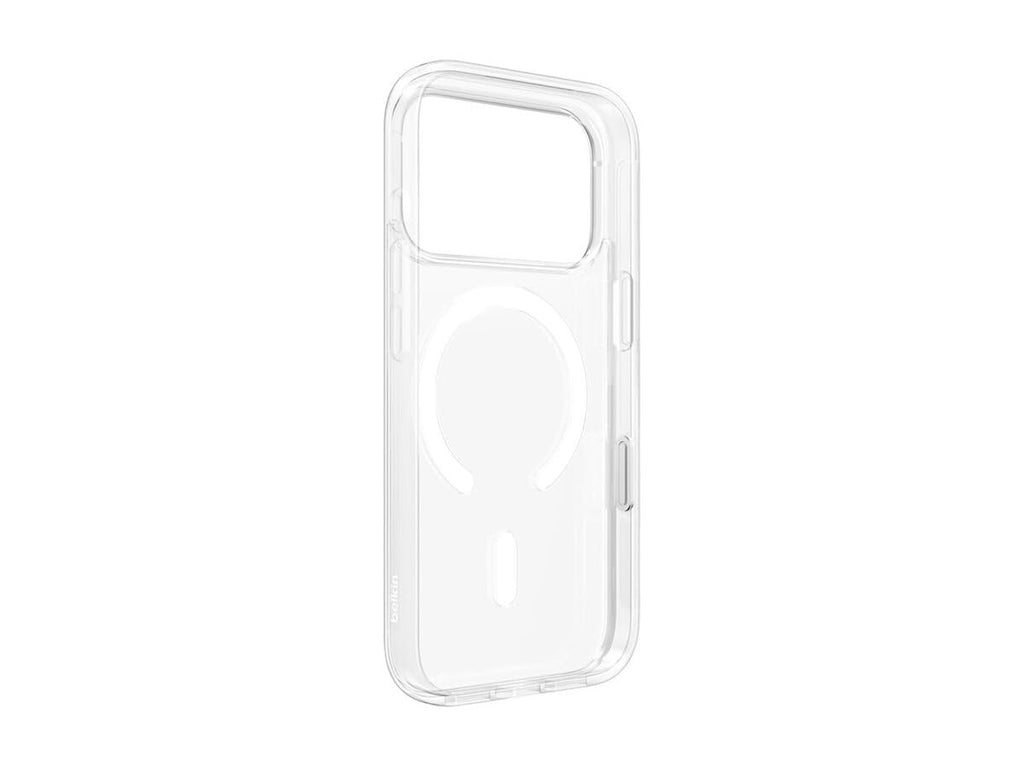 Belkin SheerForce Clear MagSafe Compatible iPhone 17 Pro Case with Slim Design & Anti-Scratch Treated Coating - Magnetic, Transparent, & Shockproof Protective iPhone Case - Clear
