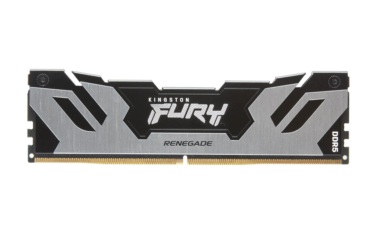 Kingston Fury Renegade DDR5 Silver/Black XMP 32GB 6400MT/s CL32 DIMM Desktop Gaming Memory (Kit of 2) - KF564C32RSK2-32