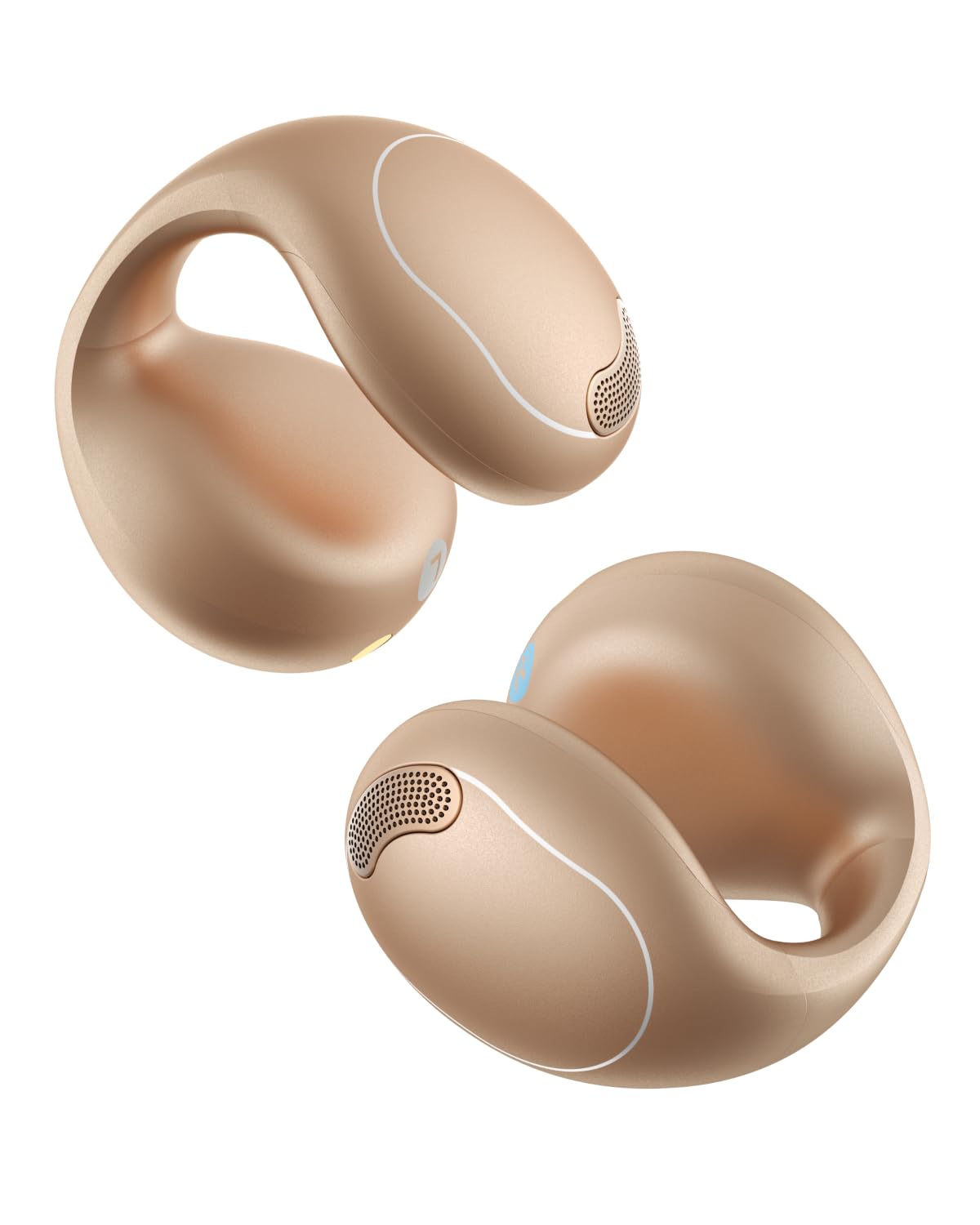 soundcore C40i by Anker, Open-Ear Earbuds, Clip-On Headphones, Flexible Joint Design, Button Controls, Lightweight Comfort, Stable Fit with Attachable Ear Grips, Expansive Drivers for Clear Sound