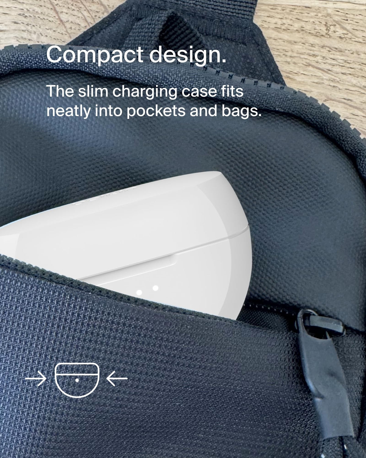 Belkin SoundForm Rhythm True Wireless Earbuds with Built-in Microphone, USB-C Fast Charging, 28H Battery Life, IPX5 Water Resistance - Bluetooth Earbuds for iPhone, iPad, Galaxy, Pixel & More - White