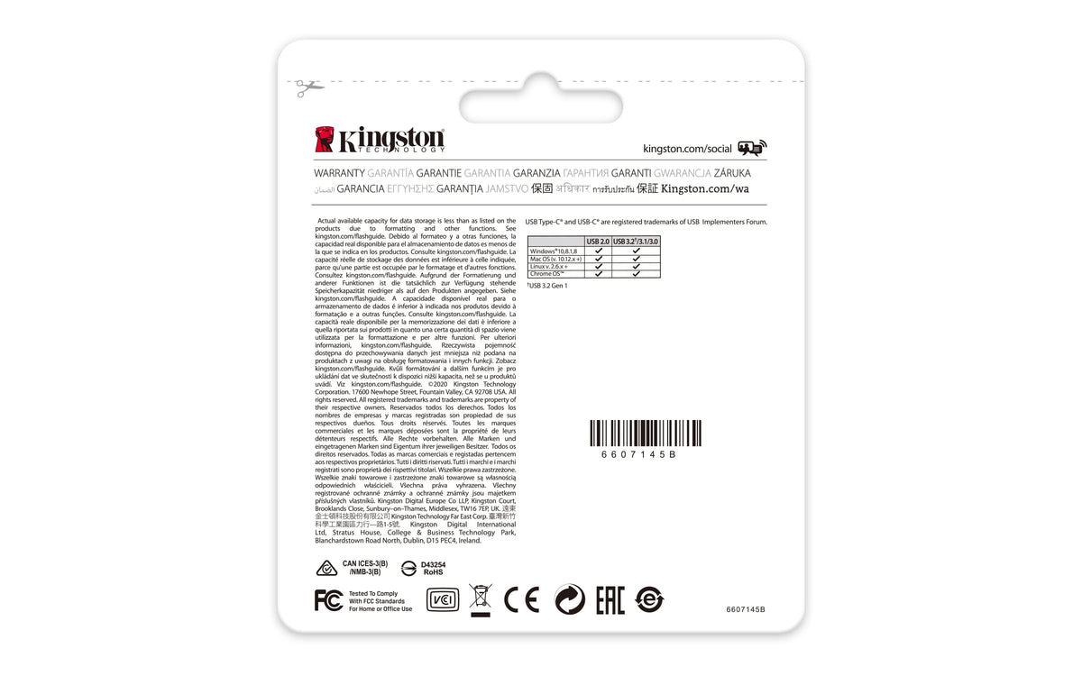 Kingston DataTraveler 70 - DT70/128GB USB-C Flash Drive Black