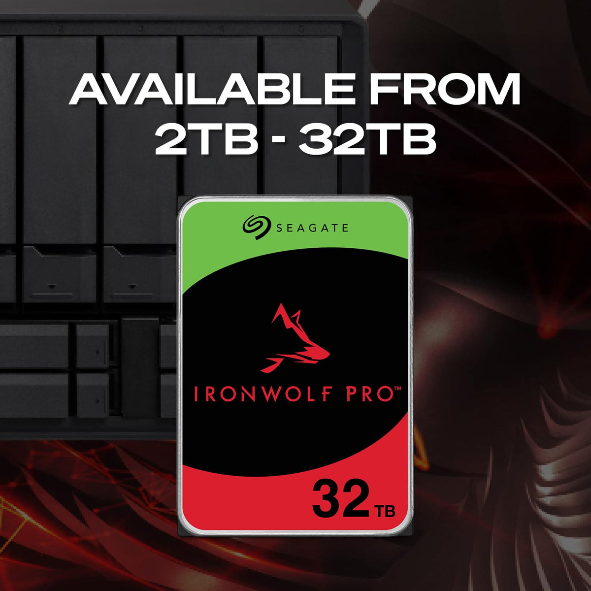 Seagate IronWolf Pro 28TB NAS Internal Hard Drive 3.5" 7200RPM CMR 512MB Cache SATA 6GB/S Includes Rescue Service ST28000NT000
