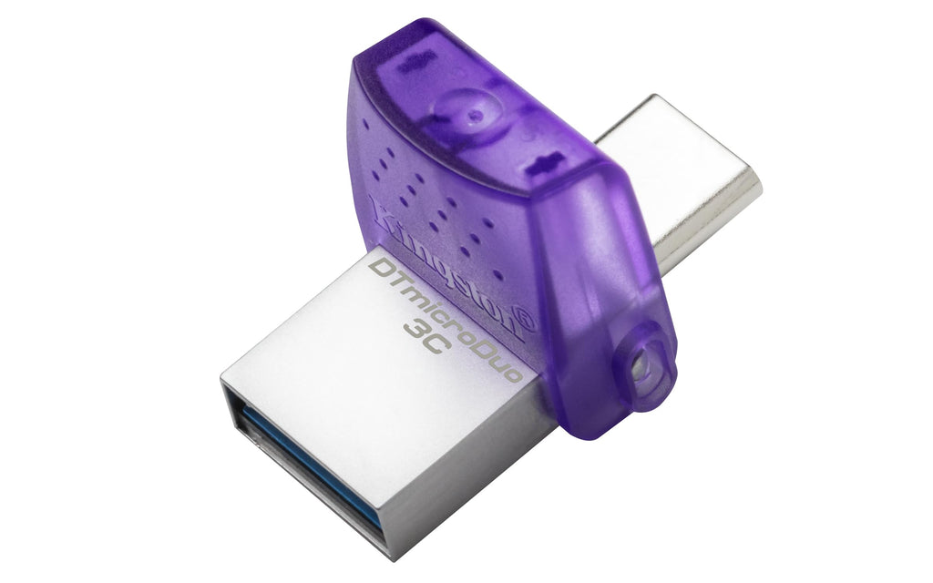 Kingston DataTraveler microDuo 3C USB Flash Drive 128GB USB Gen 3 Type-C and Type-A - DTDUO3CG3/128GB