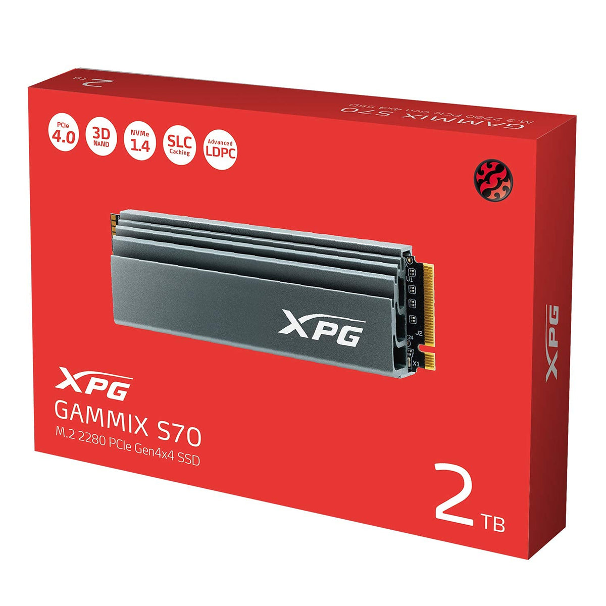 A-Data XPG GAMMIX S70 2 TB SSD Grey PCIe 4.0 x4 M.2 2280