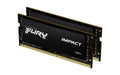 Kingston FURY Impact 64 GB (2 x 32 GB) 3200MHz DDR4 CL20 Laptop Memory Kit of 2 KF432S20IBK2/64, Black