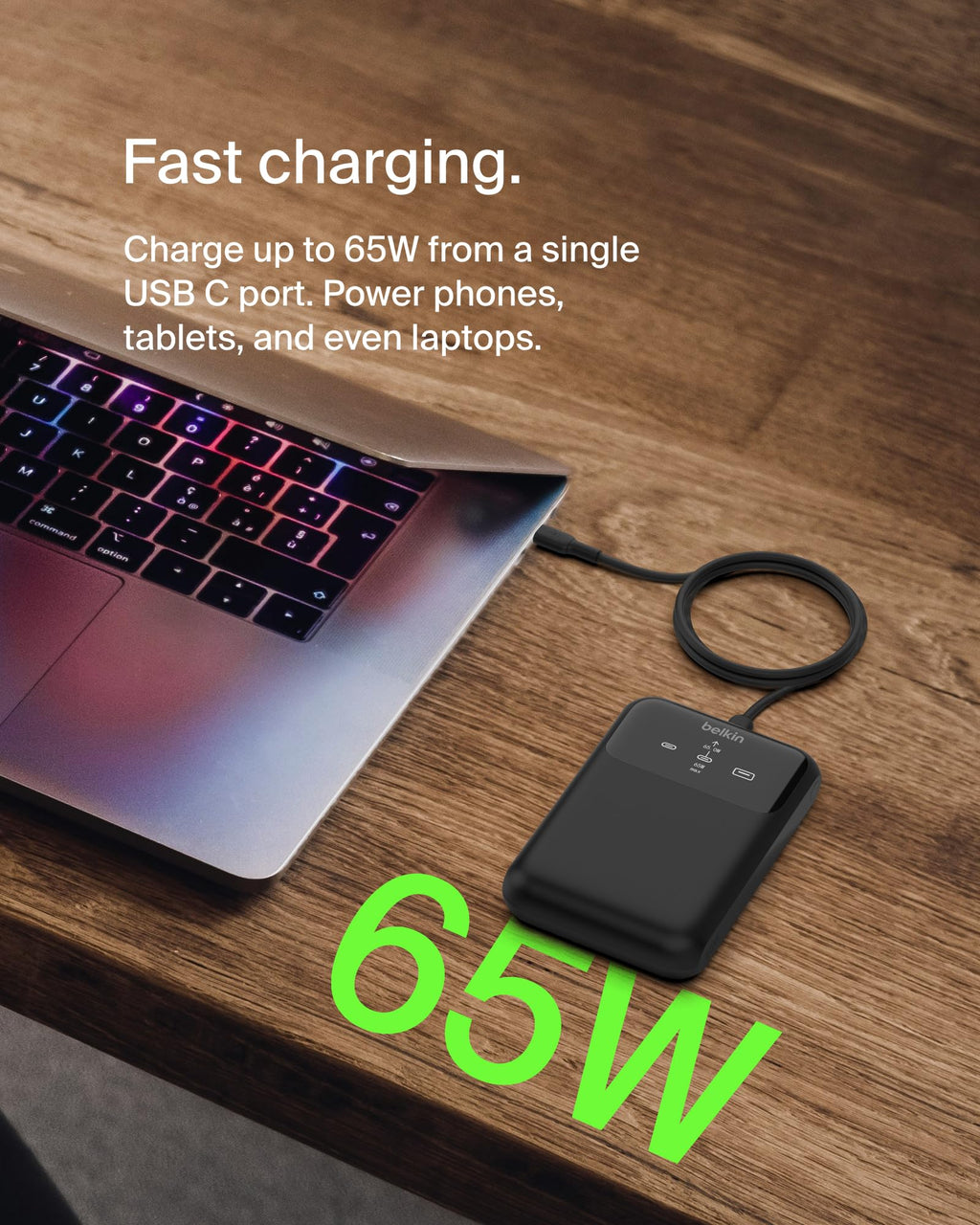 Belkin BoostCharge 20000mAh Laptop Power Bank with 3 USB Ports- Black
