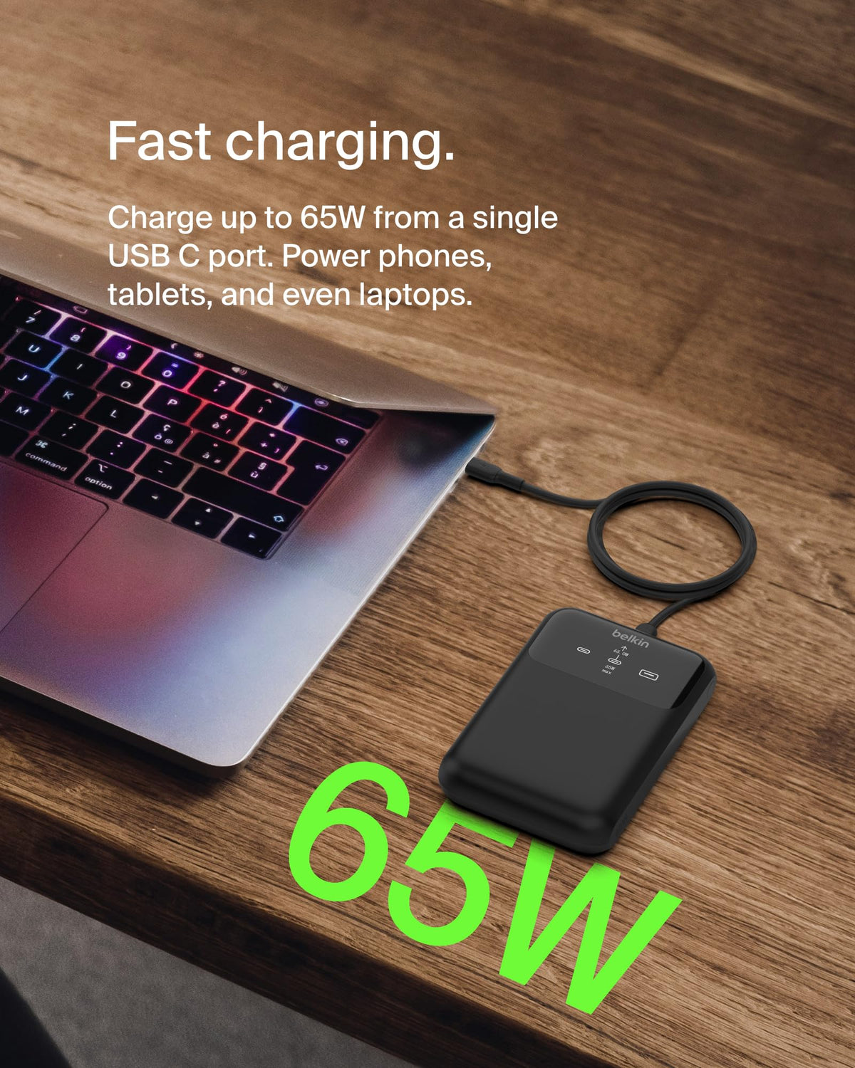 Belkin BoostCharge 20000mAh Laptop Power Bank with 3 USB Ports- Black