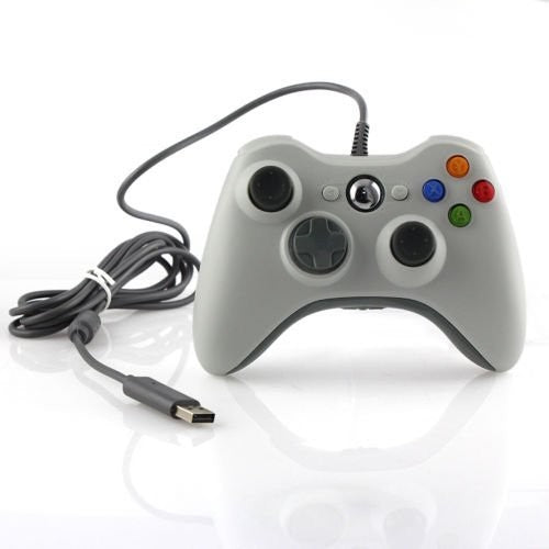 For xbox 360 wired controller with cable (White) Black/Red/Pink/Blue