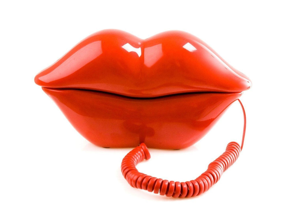 Lips telephone red wired decorate phone Gift Halloween