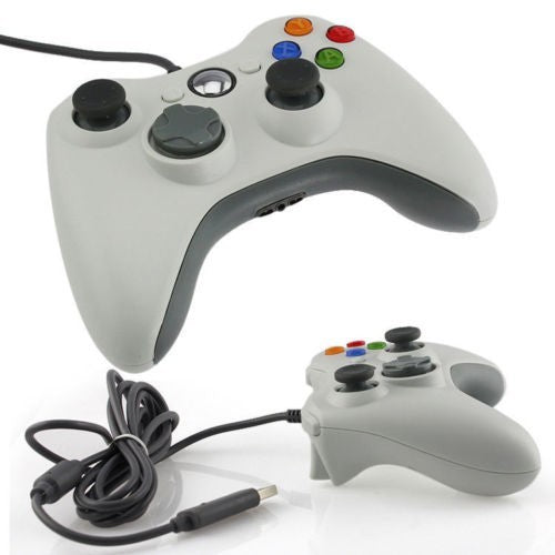 For xbox 360 wired controller with cable (White) Black/Red/Pink/Blue