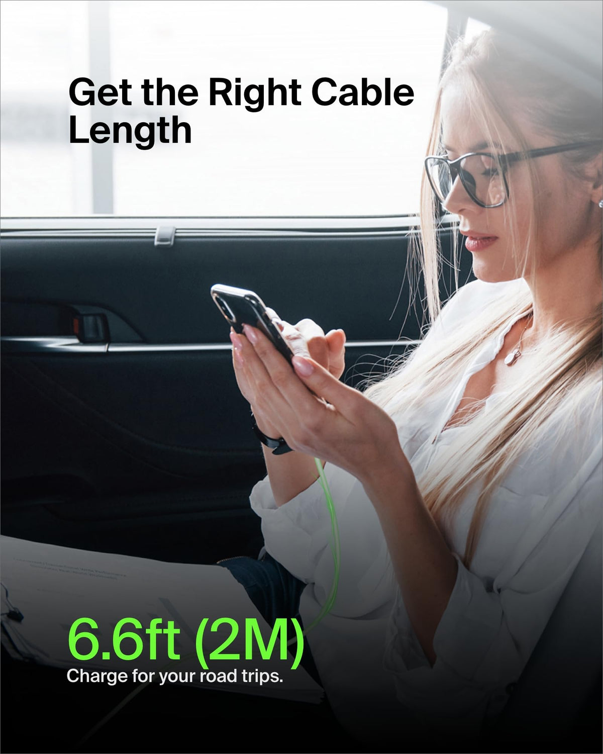 Belkin BoostCharge USB-C to USB-C fast charger cable, USB type C charger cable fast charging for iPhone 16, 15, Samsung Galaxy S24, S23, Pixel, iPad, MacBook, Nintendo Switch and more - 2m, White