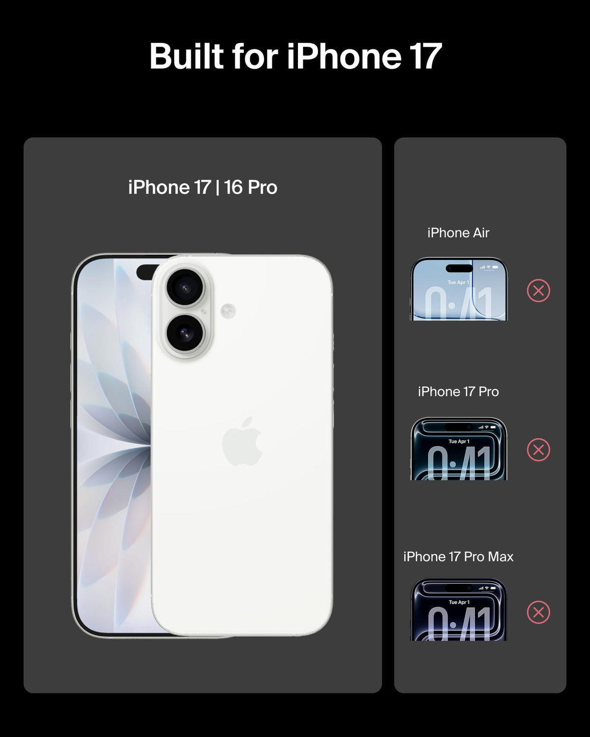 Belkin ScreenForce UltraGlass 2 Treated iPhone 17 and iPhone 16 Pro Screen Protector, scratch-resistant, 9H hardness tested glass, slim design, with bubble-free application, full screen coverage