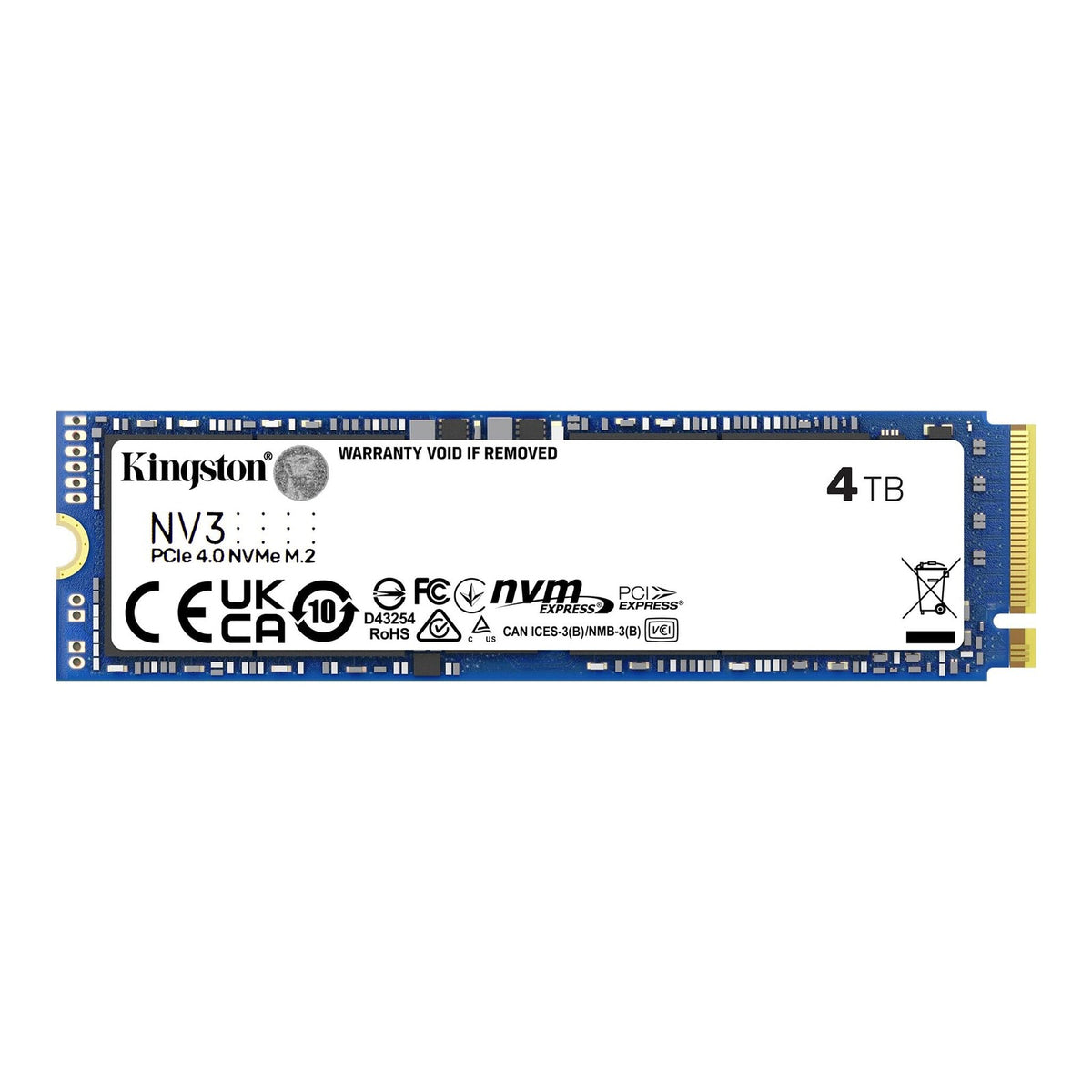 Dysk SSD Kingston NV3 M.2 2280 PCIe 4.0x4 NVMe 4TB (6000/5000MB/s) Kingston