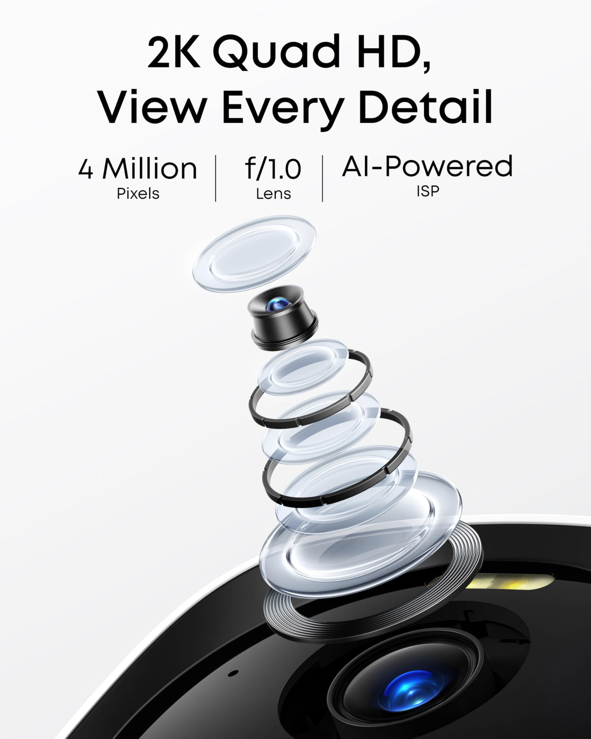 eufy Security Camera eufyCam E40 2-Cam Kit (HomeBase S380) 2K Solar Security Camera Outdoor Wireless, MaxColour Night Vision, No Monthly Fee,Work With Alexa,Cameras House Security