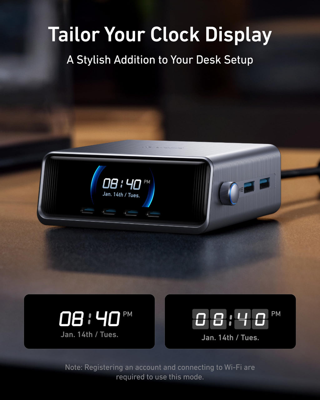 Anker Prime Charging Station, 250W 6-Port GaN USB C Charger