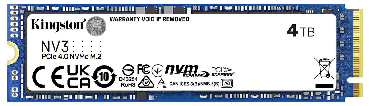 Dysk SSD Kingston NV3 M.2 2280 PCIe 4.0x4 NVMe 4TB (6000/5000MB/s) Kingston