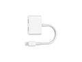 Belkin Rockstar Audio Lightning Adapter + Charging (Charging Adapter for iPhone 12, 12 Pro, 12 Pro Max, 12 Mini, 11, 11 Pro/Pro Max, XS, XS Max, XR, X, SE, 8/8 Plus etc) White F8J198btWHT