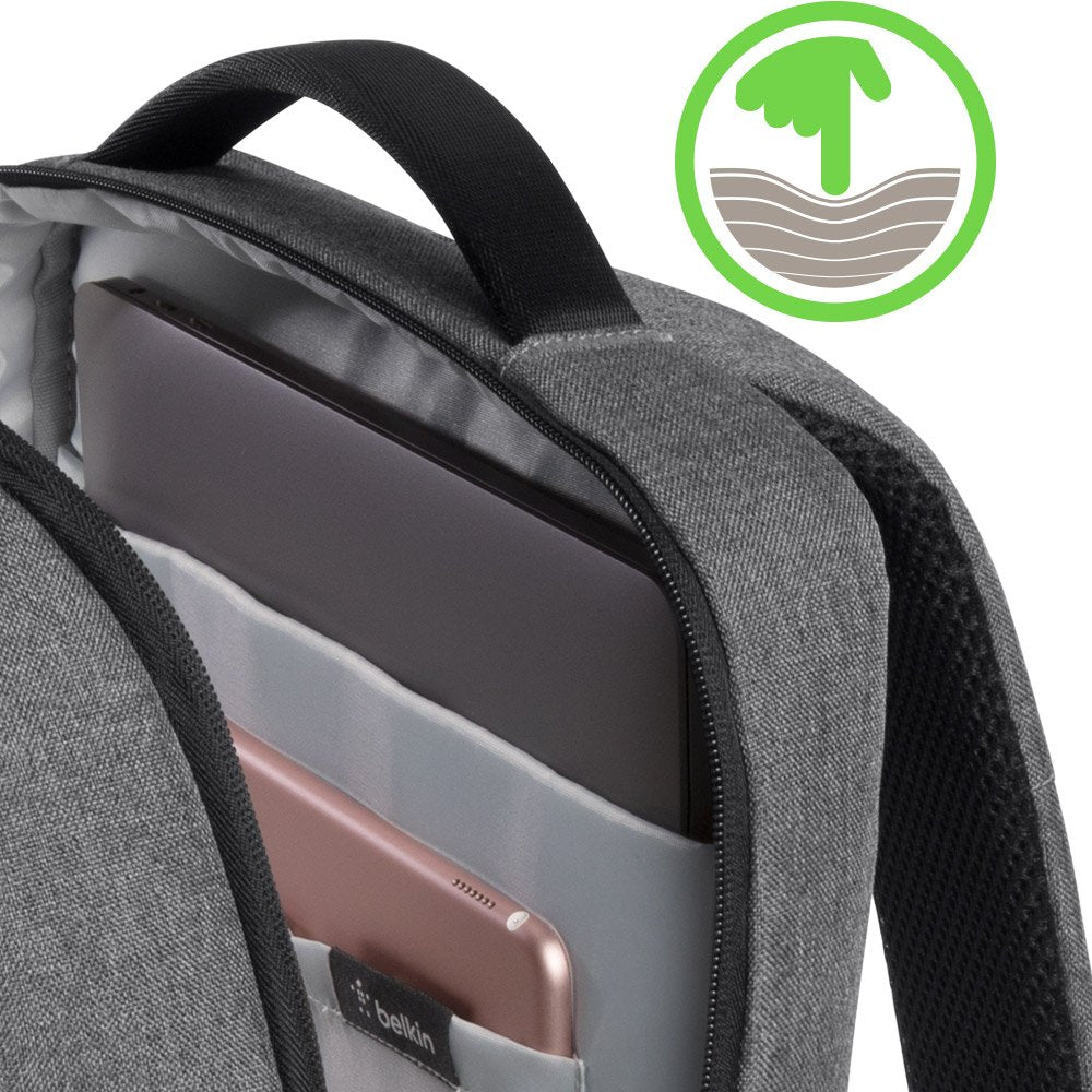 Belkin F8N900 Classic Pro Slim Backpack for 15.6 inch Laptop - Grey