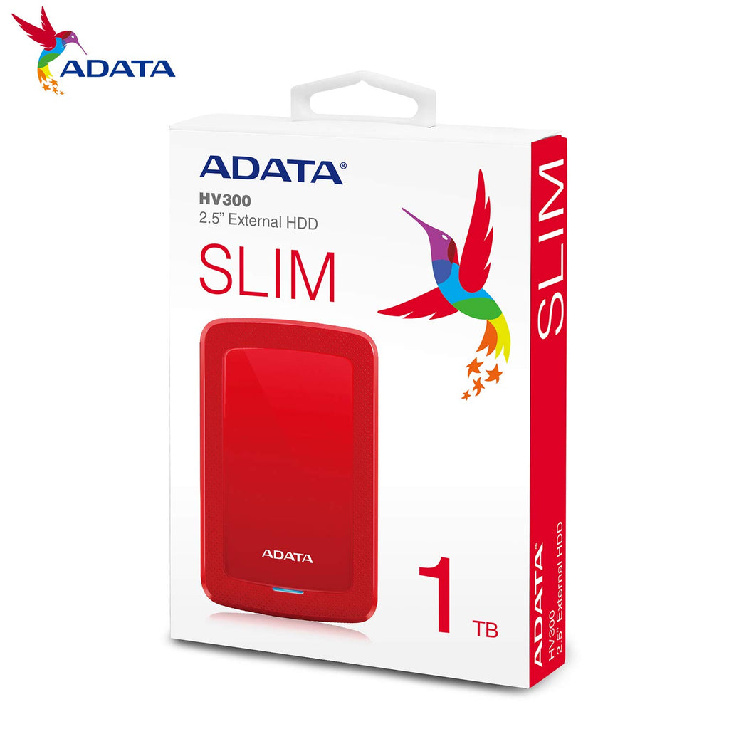 ADATA HV300 1TB COLORBOX - AHV300-1TU31-CRD