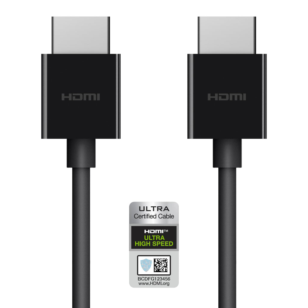 Belkin Ultra HD High Speed HDMI Cable (2018) – 6.6 ft/2 m 4K HDMI Cable, Supports 4K/120 Hz and 8K/60 Hz, Dolby Vision/HDR 10 Compatible, 48 Gbps
