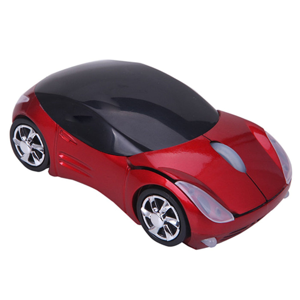 Wireless Cordless 2.4G DPI Race Auto LED Optical Car USB PC Mouse Mice for desktop laptop Red - Mice & Trackballs - Althemax - 6