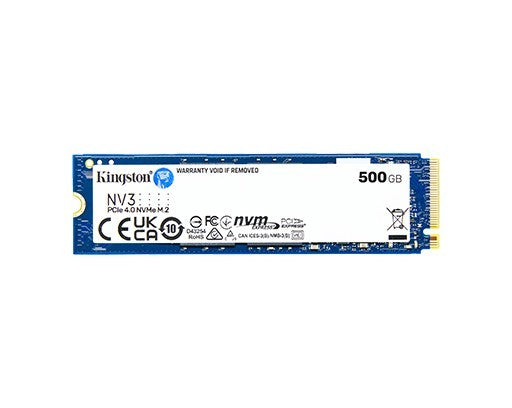 Kingston NV3 NVMe PCIe 4.0 Internal SSD 500GB M.2 2280-SNV3S/500G