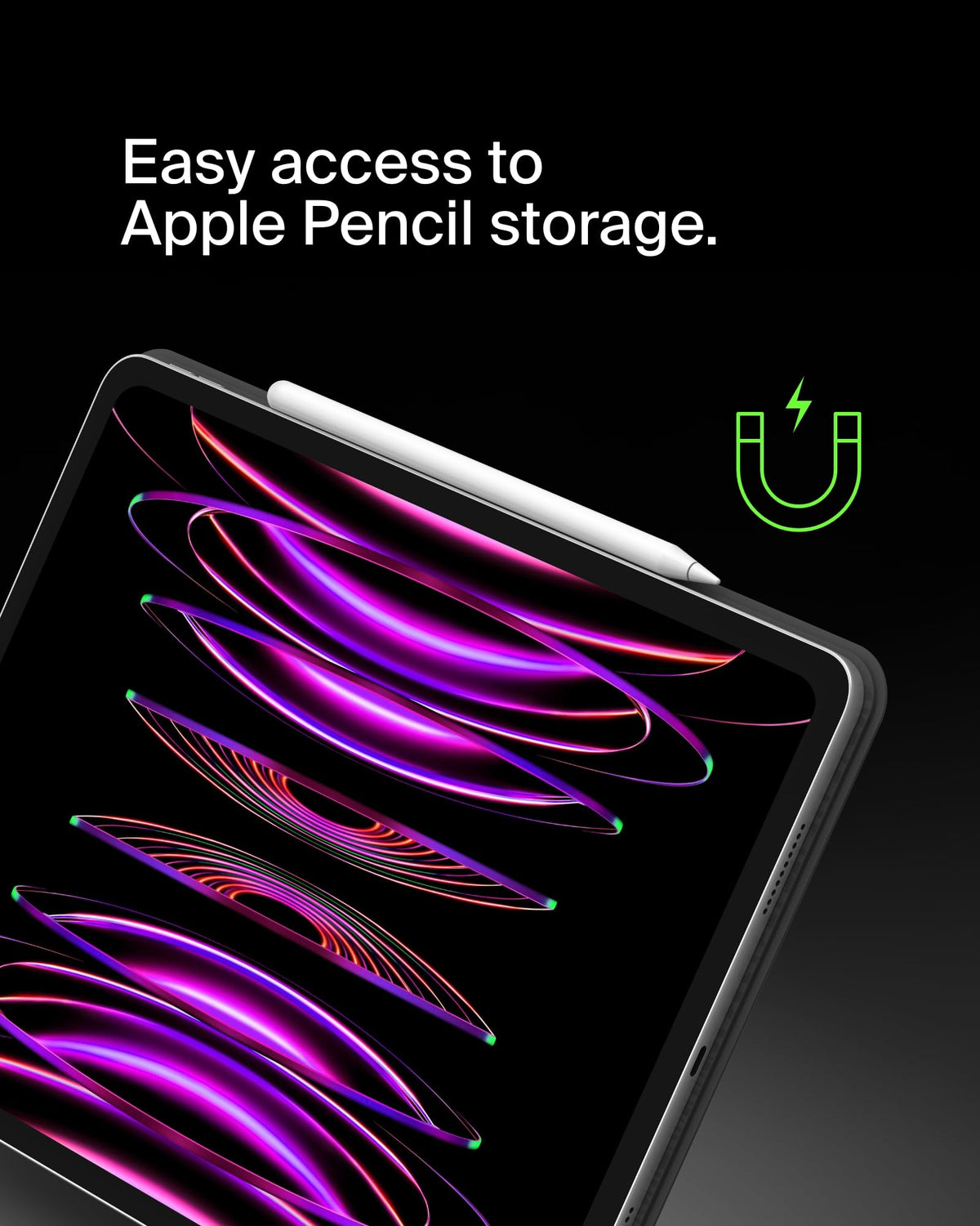 Belkin Pro iPad Keyboard Case with Magnetic Stand, Backlit Bluetooth Keyboard, Trackpad Gestures, Apple Pencil Storage, Premium Leather, QWERTY, Media Keys, For iPad Air 13” M2/M3/M4, iPad Pro 12.9”