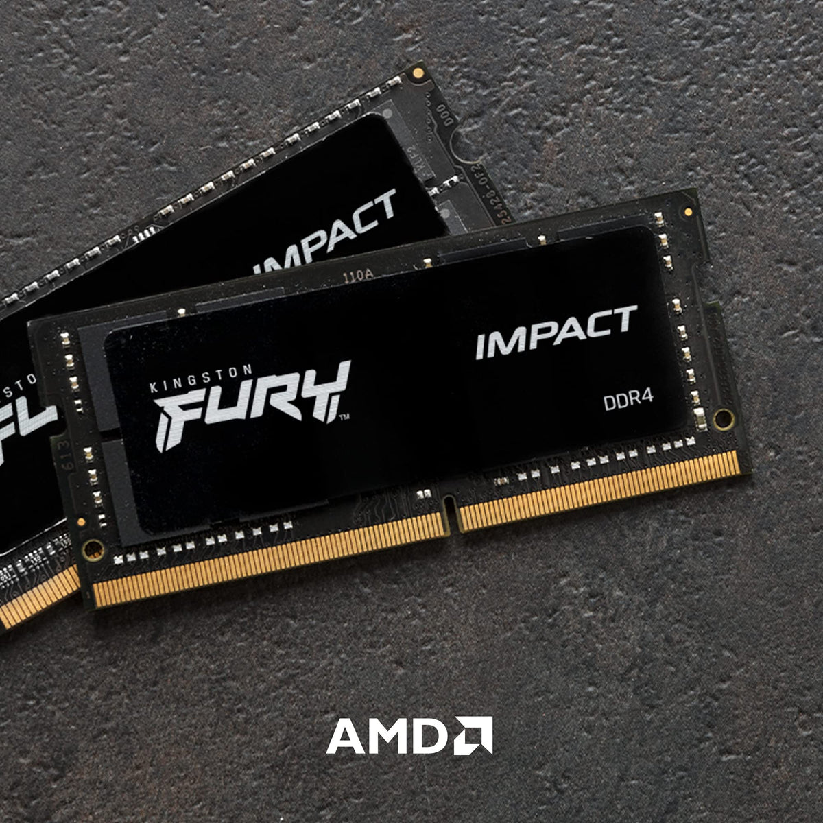 Kingston FURY Impact 64 GB (2 x 32 GB) 3200MHz DDR4 CL20 Laptop Memory Kit of 2 KF432S20IBK2/64, Black