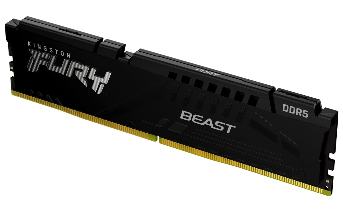 Kingston FURY Beast Black DDR5 32GB 5600MT/s CL40 DIMM Desktop Gaming Memory Single Module AMD EXPO and Intel XMP - KF556C40BB2-32