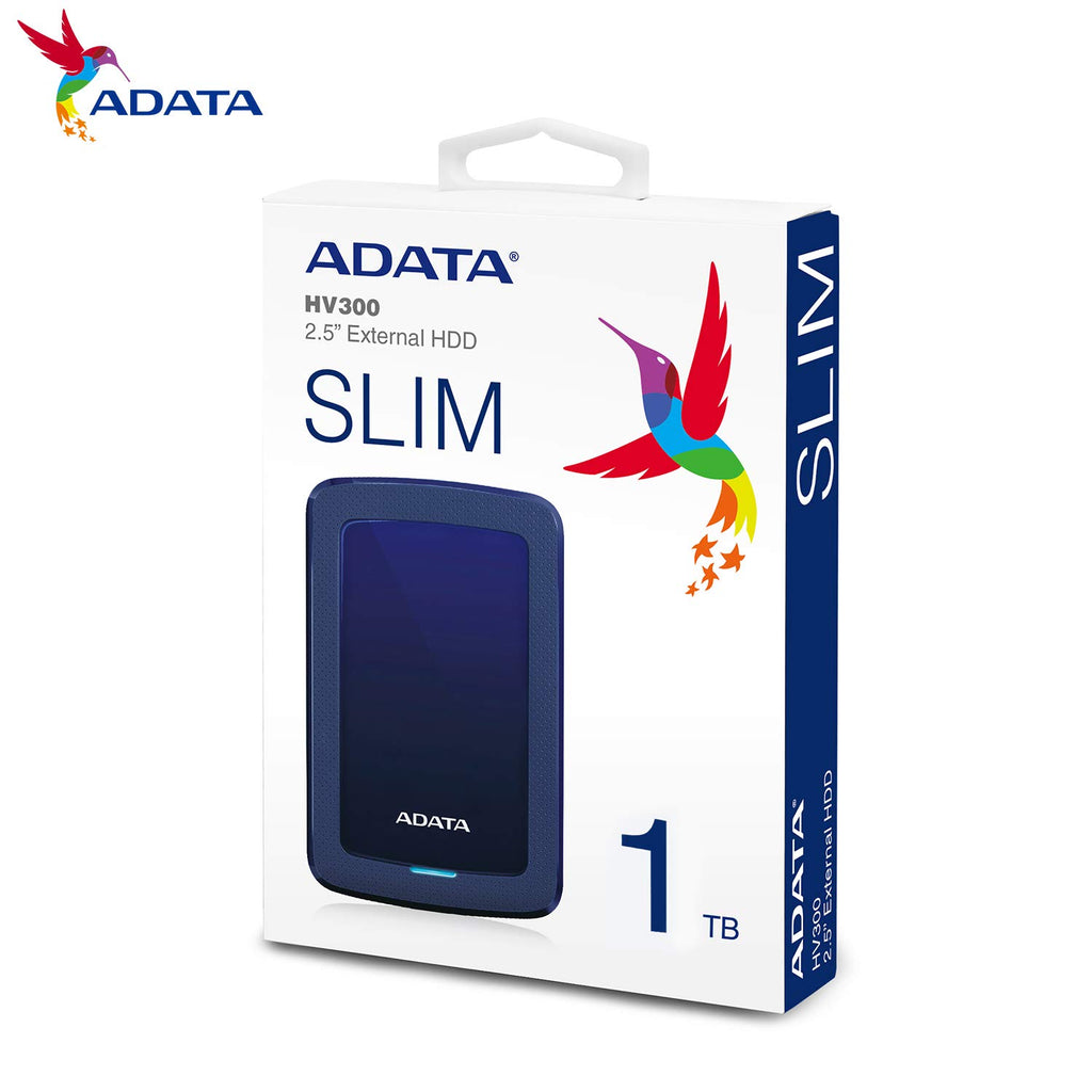 ADATA HV300 1TB COLORBOX - AHV300-1TU31-CBL