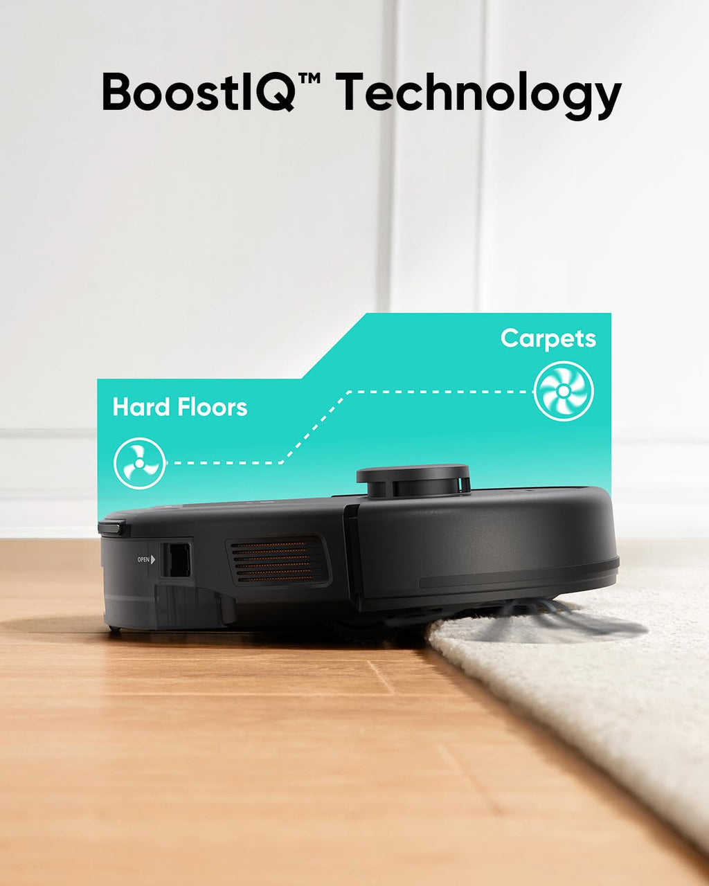 eufy L60 Hybrid Robot Vacuum Cleaner, Ultra Strong 5,000 Pa Suction to Remove Hair, Dust, iPath Laser Navigation, For Deep Floor Cleaning, Ideal for Hard Floors