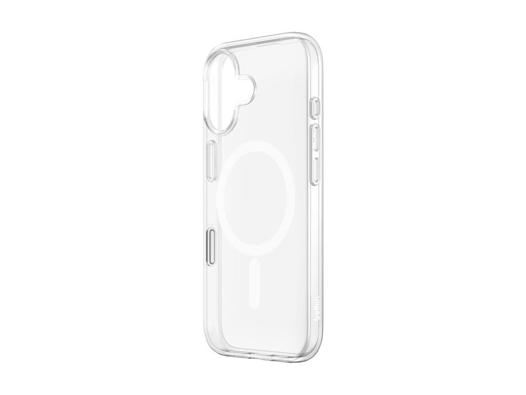 Belkin SheerForce Clear MagSafe Compatible iPhone 17 Case with Slim Design & Anti-Scratch Treated Coating - Magnetic, Transparent, & Shockproof Protective iPhone Case - Clear