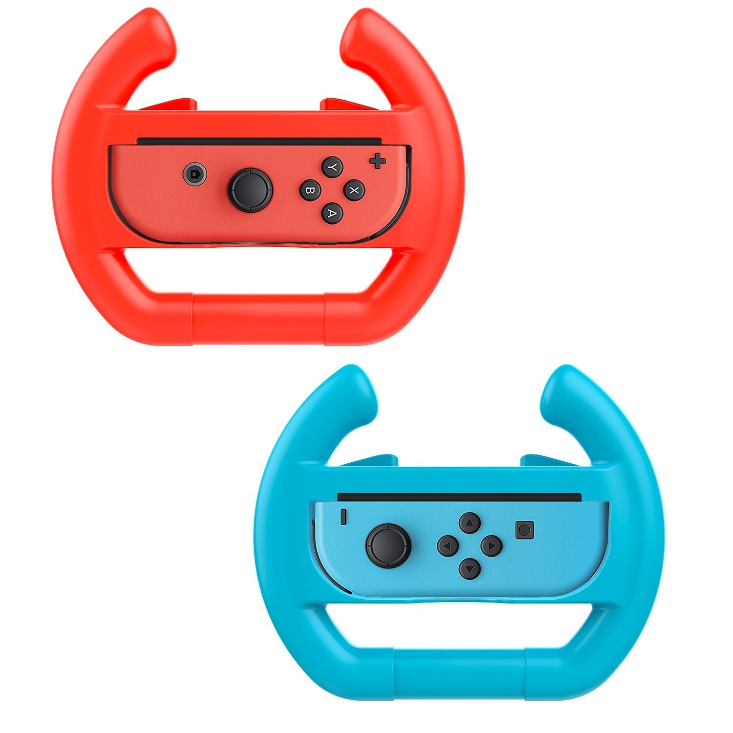 Black 2 x Race Car Controller Remote dock steering Wheel Accessory Joy-Con For Nintendo Switch Mario Cart