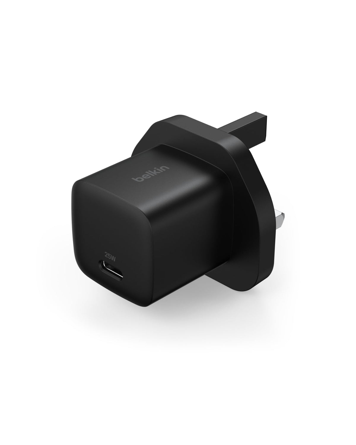 Belkin USB-C Plug 25W - USB-C Phone Charger PD 3.0 Fast Charging with PPS for Apple iPhone 17, iPhone Air, iPhone 16, Samsung Galaxy S25, Pixel 10, Nintendo Switch, & More - Black