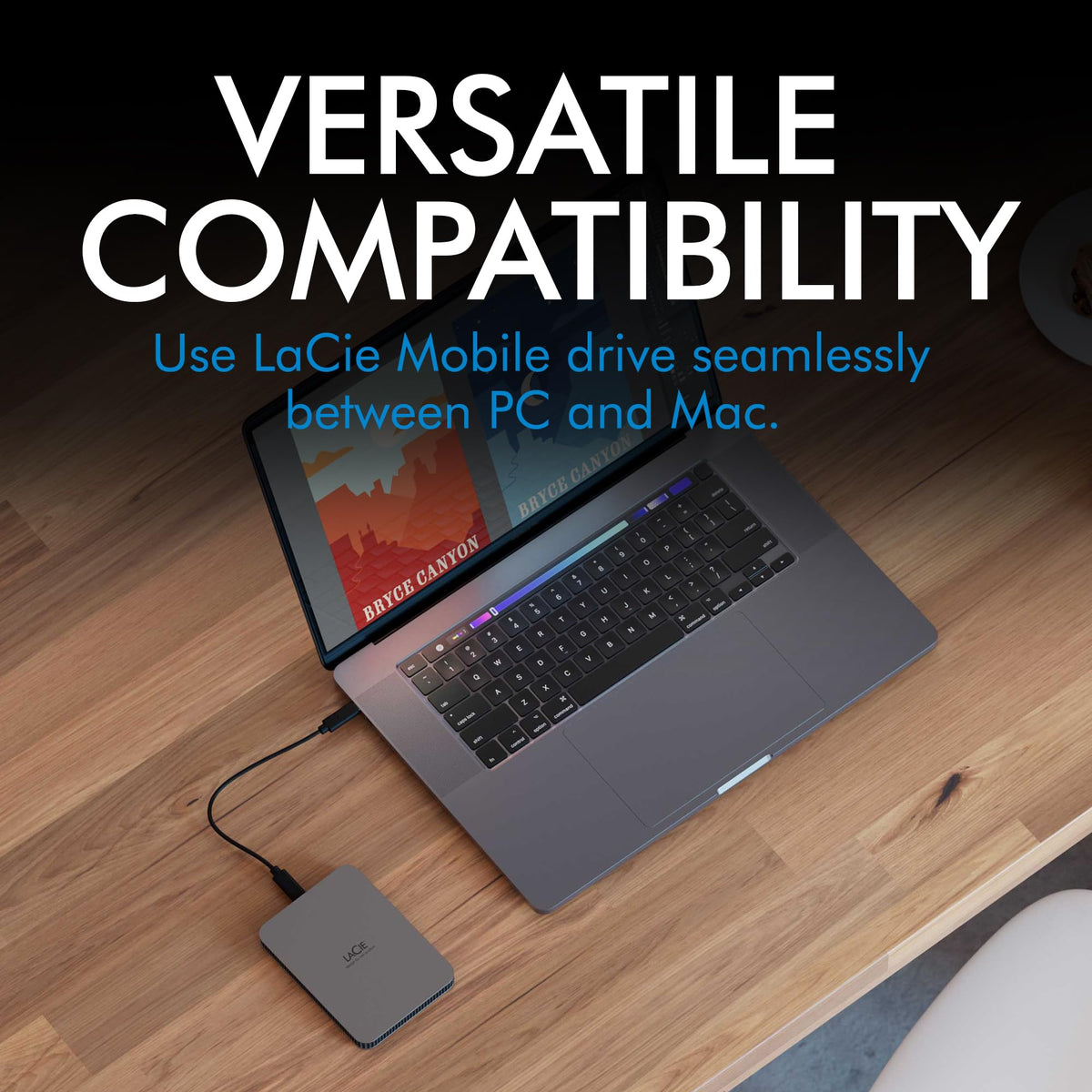 LaCie 2TB Mobile Drive Secure | USB-C (STLR2000400)