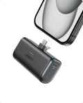 Anker Nano Power Bank,5,000mAh Portable Charger, Built-In USB-C Connector