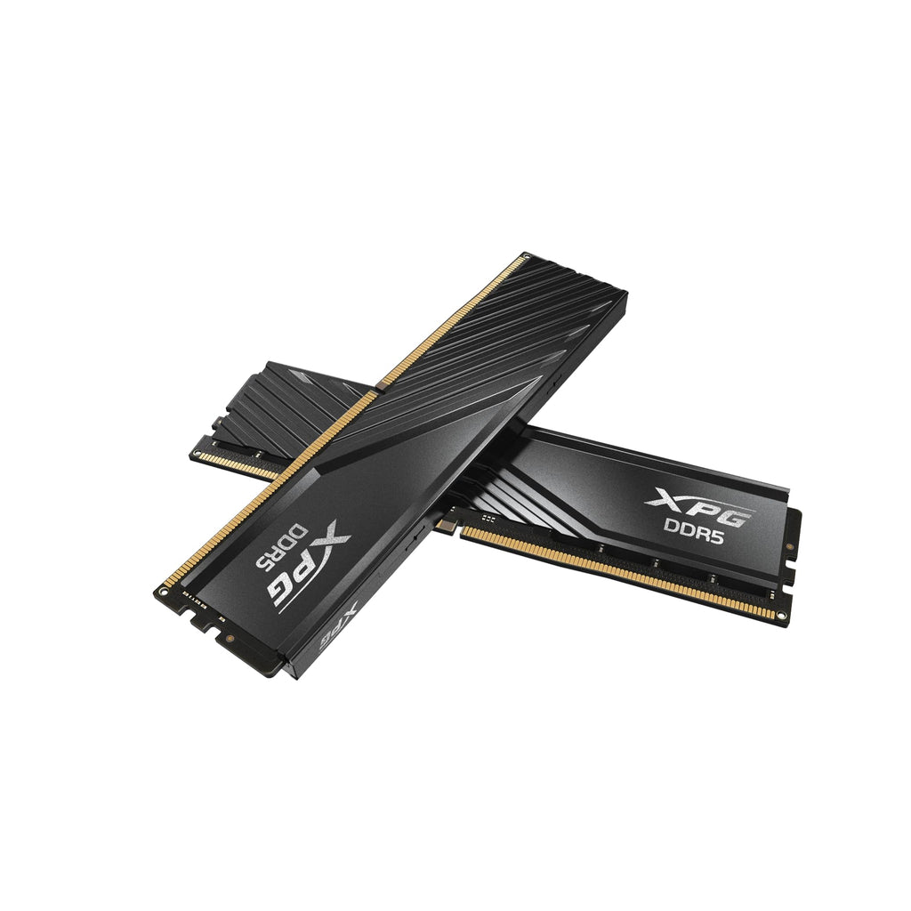 XPG Lancer Blade DDR5 6400MHz CL32 32GB (2x16GB) PC5-51200 RAM 288-Pins UDIMM Desktop Memory Kit Black Heatsink(AX5U6400C3216G-DTLABBK)